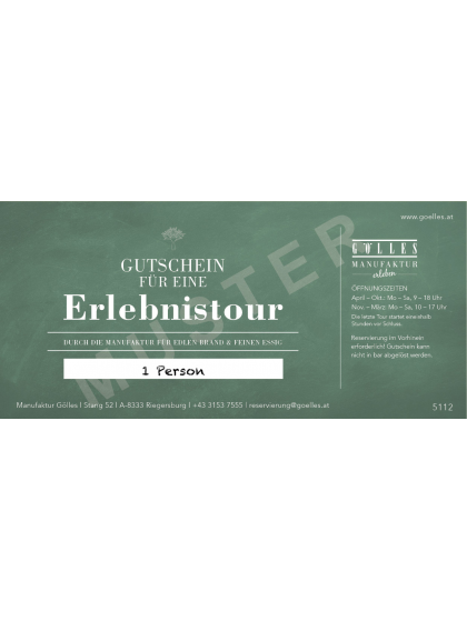 Gutschein Erlebnistour